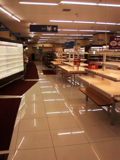 Empty supermarket