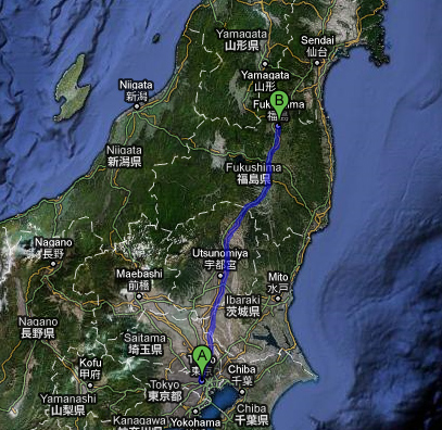 Fukushima to Tokyo